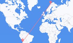 Flyreiser fra Antofagasta, Chile til Bardufoss, Norge