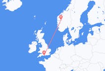 Voli da Sogndal, Norvegia to Bournemouth, Inghilterra