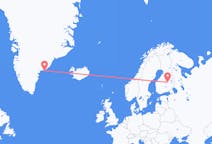 Flights from Kulusuk to Kuopio