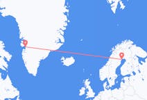 Vluchten van Ilulissat naar Lulea