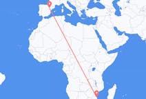 Рейсы из Виланкуло, Мозамбик в Сарагосу, Испания