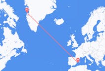 Voos de Aasiaat, Groenlândia para Ibiza, Espanha