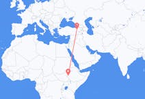Voos de Gambela, Etiópia para Erzurum, Turquia