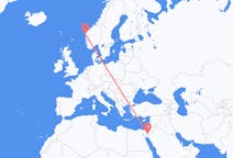 Flyrejser fra Akaba, Jordan til Florø, Norge