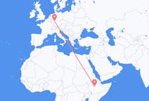 Flyrejser fra Addis Ababa til Frankfurt