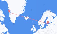 Flyrejser fra Tallinn, Estland til Qeqertarsuaq, Grønland