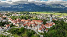 Pensionen in Radovljica, Slowenien