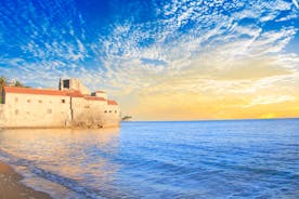 photo of a beautiful panorama view of Bečići is a town in the municipality of Budva, Montenegro.