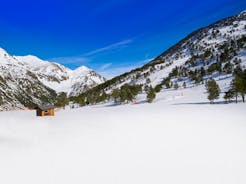 photo of Ordino Andorra morning view in winter.