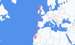 Flug frá Atar, Máritaníu til Islay, Skotlandi