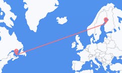 Flug frá Les Îles-de-la-Madeleine, Quebec, Kanada til Kokkola, Finnlandi