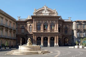 Photo of Port of Catania, Sicily. Mount Etna in the background.