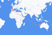 Flyg från Geraldton, Australien till Malaga, Spanien