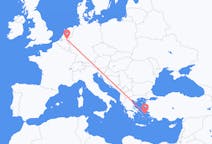네덜란드 에인트호번에서 출발해 그리스 이카리아에게(으)로 가는 항공편