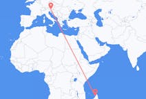 Flyrejser fra Nosy Be, Madagaskar til Klagenfurt, Østrig