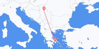 Flyg från Grekland till Serbien