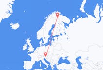 Voos de Klagenfurt, Áustria para Ivalo, Finlândia