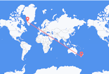 Voos de Dunedin, Nova Zelândia para Kangerlussuaq, Groenlândia
