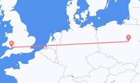 Flights from Wales to Poland