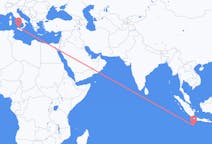 Flyrejser fra Shire of Christmas Island til Palermo