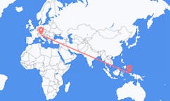Flyg från Sorong, Indonesien till Verona, Italien