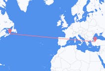 Flyreiser fra Sydney i Nova Scotia, til Eskişehir