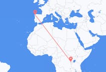 Flyrejser fra Goma til Santiago de Compostela