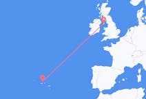 Flyrejser fra Douglas, Isle of Man til Santa Cruz da Graciosa, Portugal