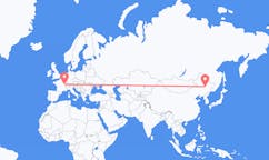 Flyrejser fra Harbin, Kina til Dole, Frankrig