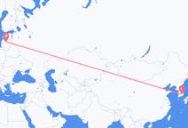 Flyreiser fra Daegu, til Riga