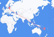 Flyrejser fra Nouméa til Warszawa