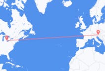 Lennot Windsorista, Kanada Klagenfurtiin, Itävalta