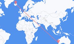 Flyrejser fra Perth, Australien til Akureyri, Island