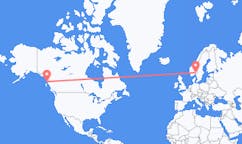 Flyreiser fra Ketchikan, til Oslo