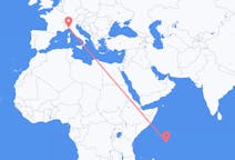 Flyrejser fra Mahé (Indien) til Genova