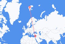 Voos de Éilat, Israel para Svalbard, Svalbard e Jan Mayen