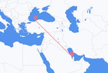 Vluchten van Bahrain Island, Bahrein naar Zonguldak, Turkije