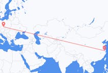 Flug frá Wuxi, Kína til Pardubice, Tékklandi