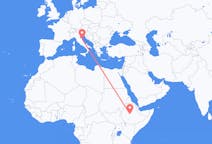 Flyrejser fra Addis Ababa til Ancona