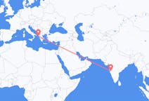 Voos de Colhapur, Índia para Corfú, Grécia
