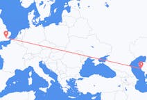 Flyg från Aktau till London