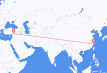 Flyreiser fra Wenzhou, Kina til Gaziantep, Tyrkia