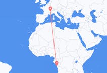 Flyreiser fra Cabinda, Angola til Chambery, Frankrike