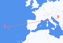 Flyrejser fra Tuzla, Bosnien-Hercegovina til Horta, Portugal
