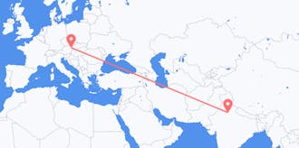 Flyreiser fra India til Østerrike