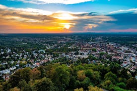 Photo of aerial view over the city of Pforzheim, Germany.