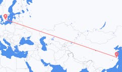 Flyrejser fra Wuxi, Kina til Växjö, Sverige