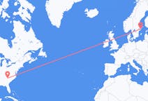 从格林維爾飞往斯德哥尔摩的航班