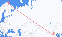 Flyg från Shijiazhuang, Kina till Kirkenes, Norge