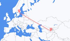 Flyreiser fra Dusjanbe, til Norrköping